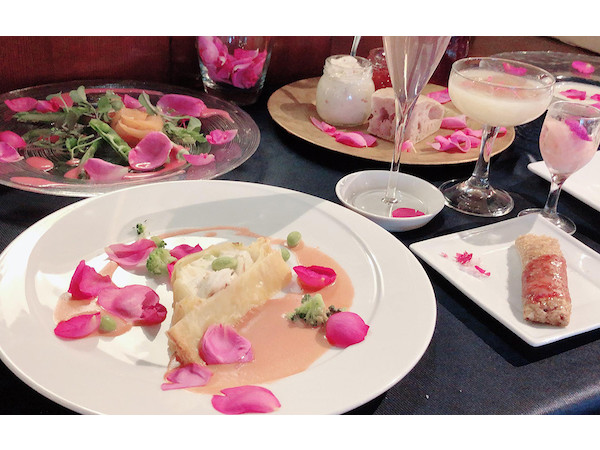 フォトジェニック バラ三昧のコース料理を楽しむ 食べるバラのランチ会 プリキャンニュース