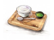 “エクセルシオール”×“生茶”の美食コラボ「まるごと緑茶葉と味わう ふわふわグリーンラテ」で春をいただく