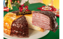 ドトールの定番「ミルクレープ」が2色のホリデー仕様に♩「クリスマスミルクレープ」の予約がスタート！