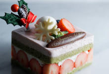イチゴ型ムースがのったケーキにキュン♡“セバスチャン・ブイエ”のクリスマスはセンスが光るラインナップ