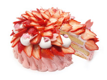 22日はショートケーキの日！「カフェコムサ」に桜のショートケーキが登場