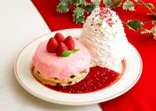 濃厚な苺のチョコクリームがたっぷり♡「エッグスンシングス」が贈る“クリスマスパンケーキ”が食べてみたい！