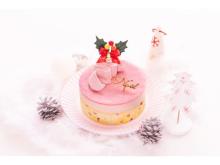 売上の一部をピンクリボン運動に寄付する「ピンクリボンクリスマスケーキ」