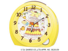 「ポムポムプリン」25周年記念の目ざまし時計を3,000台限定で発売