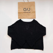 GUでコスパ最強トップス発見。夏まで使える「透かし編みセーター」の“ゆるっと感”があざとかわいい…！