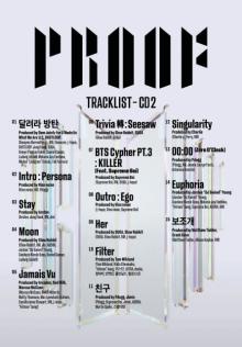 BTS、新アルバム２つ目のトラックリストはソロ・ユニット曲で構成　新曲「RUN BTS」含む全15曲