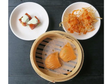 招福門の香港飲茶食べ放題に、「清水屋ケチャップ」とコラボした点心3種が登場
