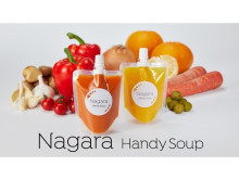 冷製スープをゼリー飲料のように持ち運ぶ「Nagaraハンディスープ」先行発売中！