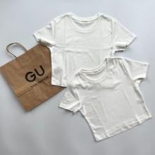 夏の新定番「クロップドTシャツ」は、サイズ選びが重要！GU・ユニクロ・ZARA・H＆Mの白Tを着比べ