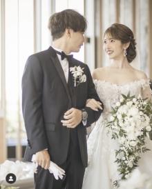 “くみっきー”舟山久美子、結婚式を報告　夫との2ショット添え「本当にありがとう」