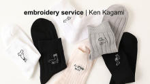 Tabioの靴下に、ユニークな加賀美健さんの作品を刺繍できるサービスがスタート！9月3日にサイン会も開催