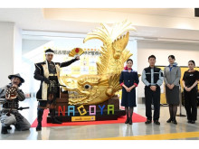 3年ぶりに福岡空港へ！名古屋城の金シャチ実物大レプリカを展示するセレモニーが開催