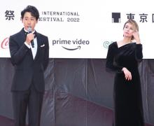 柴咲コウ＆大泉洋、東京国際映画祭レッドカーペットにトップバッターで登場　緊張感も「とても光栄」