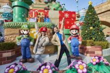 USJにクリスマス到来　「スーパー・ニンテンドー・ワールド」初の冬装飾を披露