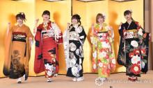AKB48、新成人メンバー5人が艶やかな晴れ姿で登場　“ホップ・ステップ・ジャンプ世代”と命名＆ポーズも披露