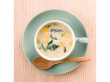 フリーズドライタイプのミニ栄養スープ「豚肉とほうれん草の豆乳スープ」登場！