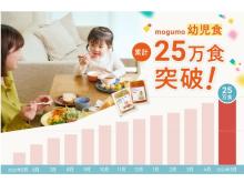 冷凍幼児食「mogumo」が、サービス開始から1年で累計販売25万食を突破！