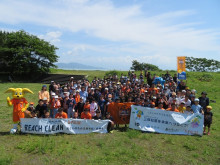 フクシマガリレイ・清水エスパルス・静岡市がビーチクリーン活動を実施
