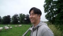 斎藤佑樹、初の羊飼い体験　毛刈りにも挑戦「リアルを見ることができた」