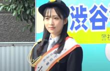 AKB48小栗有以、制服姿で凛々しく号令　渋谷署で1日署長