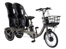 サブスク「NORUDE」で“双子専用の三輪電動アシスト自転車”のレンタルが今秋開始
