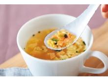 味の明太子ふくやから、“めんCUBE”が入ったスープ「ウキウキめんたまスープ」登場
