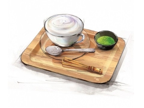“エクセルシオール”×“生茶”の美食コラボ「まるごと緑茶葉と味わう ふわふわグリーンラテ」で春をいただく