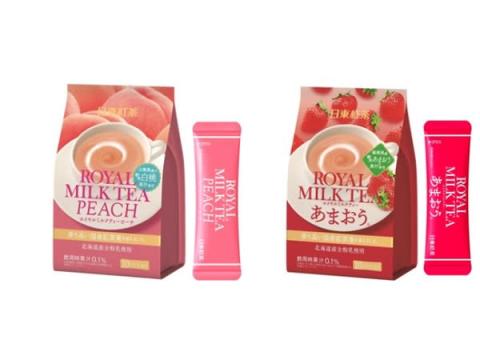 「日東紅茶 ロイヤルミルクティー」に“ピーチ”と“あまおう”が仲間入り！