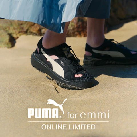 2022年春発売の「『PUMA for emmi』Platform Trace Lite mules」
