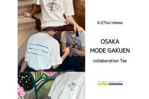 大阪モード学園と「CIAOPANIC」のコラボTシャツ