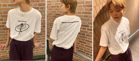 大阪モード学園と「CIAOPANIC」のコラボTシャツ「未完成 designed by Satsuki Kotani」