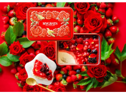 花と果実のスイーツ専門店『MYGRATS』から「MYGRATSベリー＆ローズケーキ」が新発売！