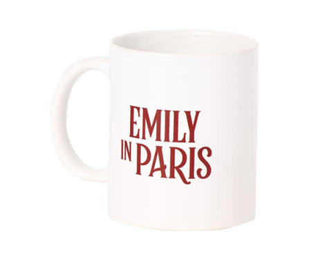「Heather」×「エミリー、パリへ行く」のコラボアイテムの「EMILY IN PARISマグカップ」