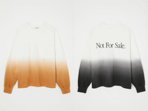 「THROW by SLY」と「ADULT ORIENTED RECORDS」のコラボアイテム「【THROW】AOR x THROW LOGO L／S トップス」