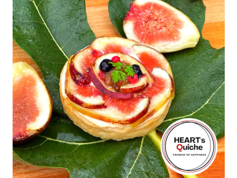 HEART's Quicheから、川西市産の朝採り完熟イチジクを使用したデザートキッシュが登場