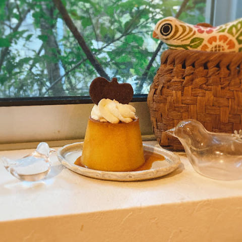 巣鴨のカフェ「KOTORI BAKE」のかぼちゃプリン