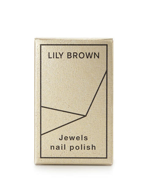 「LILY BROWN」から発売される「Jewewls nail polish」のパッケージ