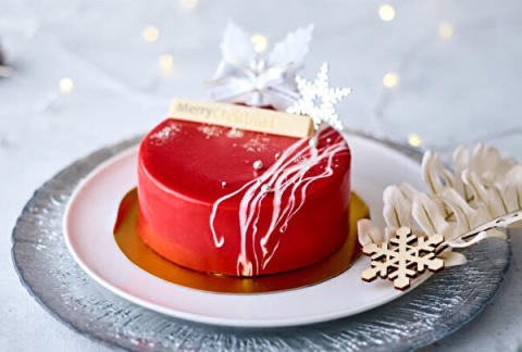 フランス発「ベイユヴェール」の2022クリスマスケーキ「ガトー フロマージュ ノエル ルビーチョコレート」