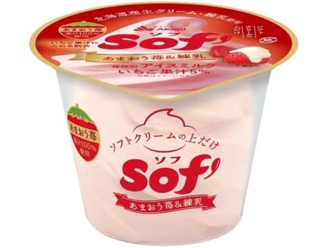 赤城乳業から「Sof’ あまおう苺＆練乳」発売！自分で砕くチョコミントアイスも登場