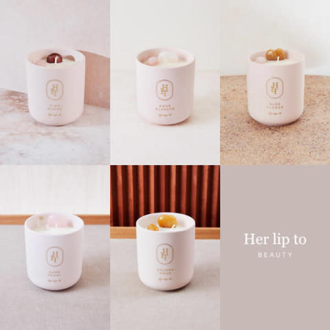 「Her lip to BEAUTY」の「SELF LOVE CRYSTAL CANDLE」