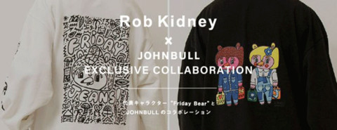 Rob KidneyとJOHNBULLのコラボアイテム
