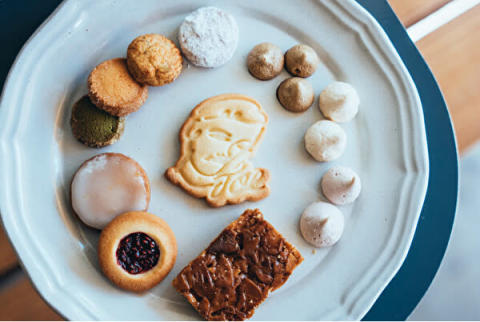東京・恵比寿のコーヒースタンド「JOE TALK COFFEE」の「1st anniversary クッキー詰め合わせ」に入っている焼き菓子