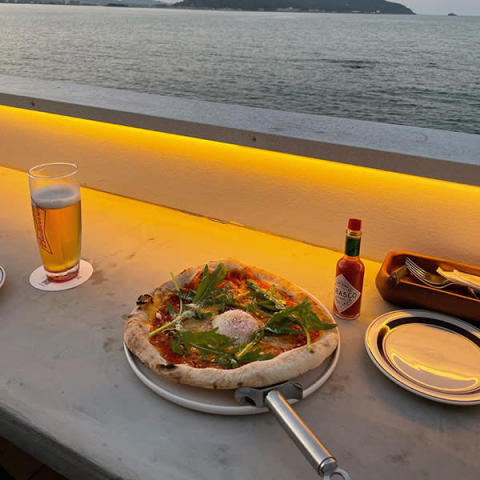 福岡のレストラン「OCEAN HOUSE オーシャンハウス」のピザメニュー