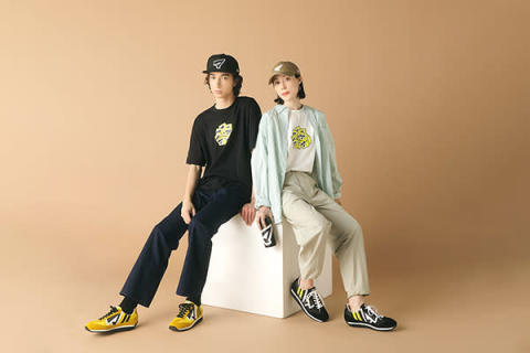 マツモトキヨシとinfo. BEAUTY&YOUTHのコラボ商品「matsukiyoTシャツ」の着用画像