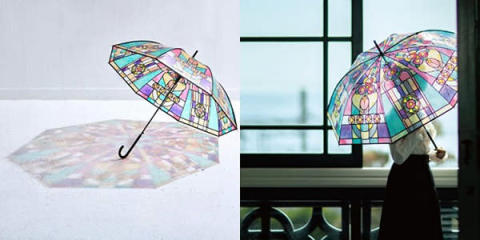 「YOU+MORE!」の「広げればあこがれの世界 大正ロマンなステンドグラスの傘」