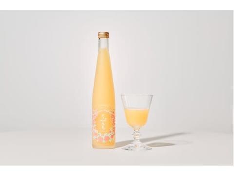 金水晶酒造から、リニューアルしたスパークリングもも酒「ちびもも」が発売
