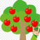 リンゴの木のアイコン画像